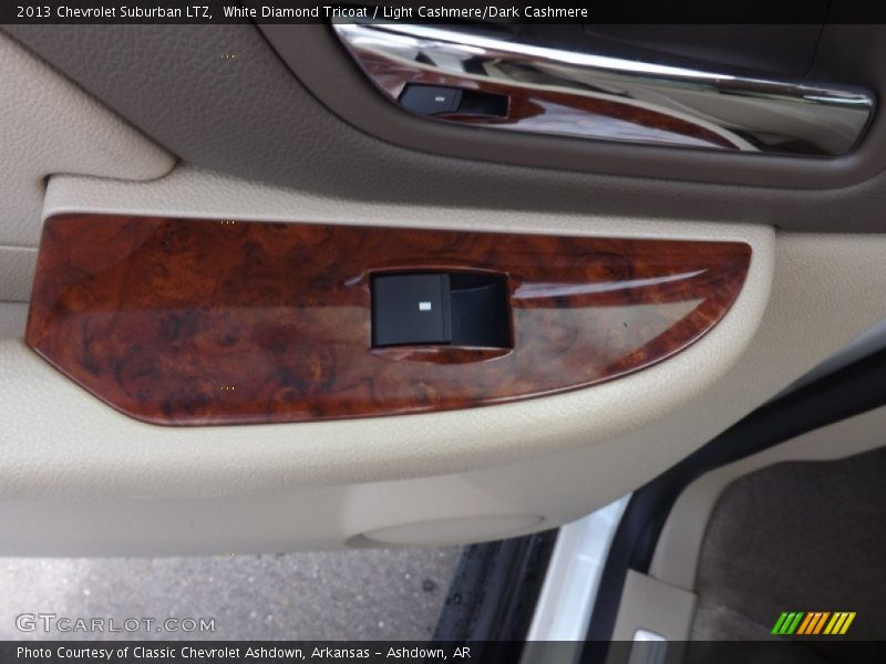 White Diamond Tricoat / Light Cashmere/Dark Cashmere 2013 Chevrolet Suburban LTZ