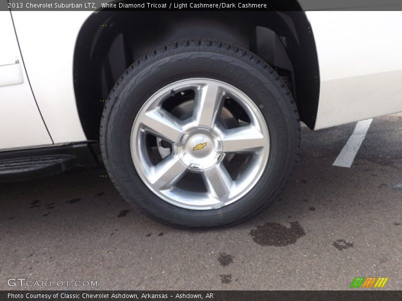 White Diamond Tricoat / Light Cashmere/Dark Cashmere 2013 Chevrolet Suburban LTZ