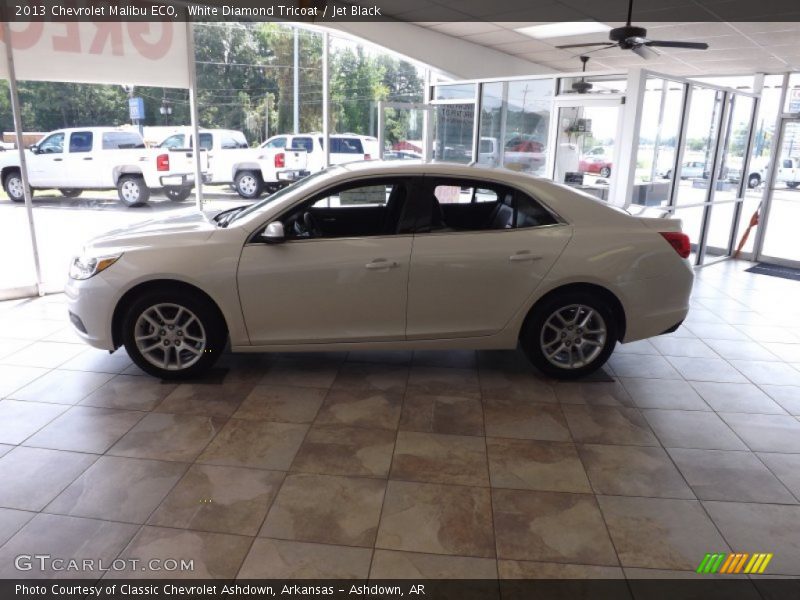 White Diamond Tricoat / Jet Black 2013 Chevrolet Malibu ECO