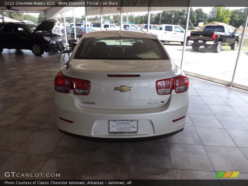 White Diamond Tricoat / Jet Black 2013 Chevrolet Malibu ECO