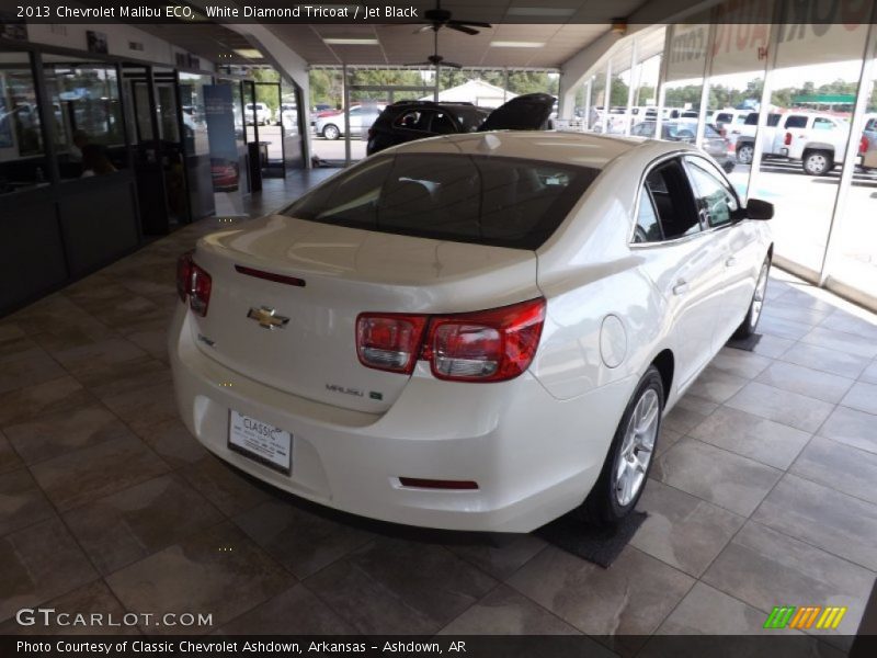 White Diamond Tricoat / Jet Black 2013 Chevrolet Malibu ECO