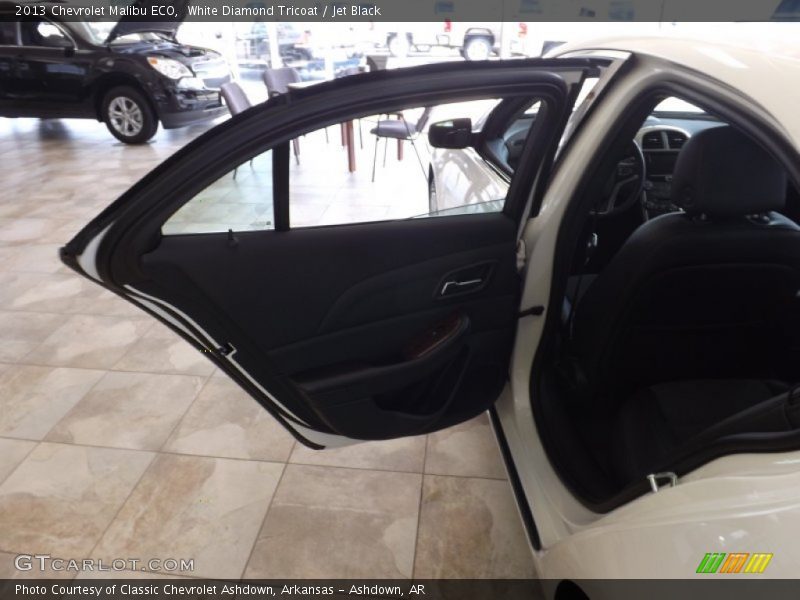 White Diamond Tricoat / Jet Black 2013 Chevrolet Malibu ECO