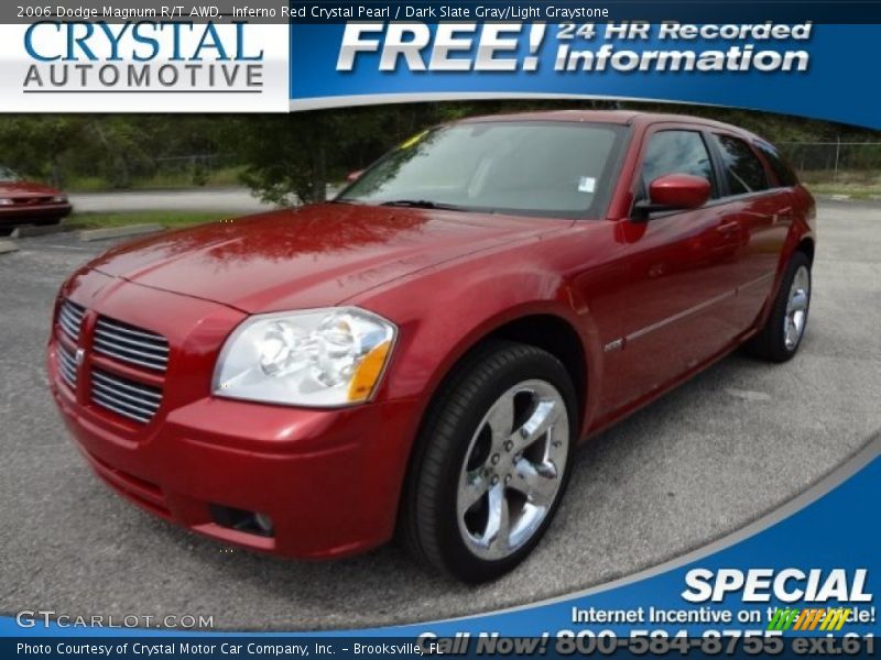 Inferno Red Crystal Pearl / Dark Slate Gray/Light Graystone 2006 Dodge Magnum R/T AWD