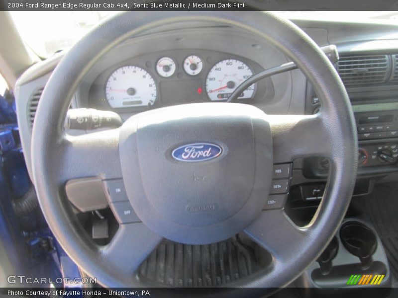 Sonic Blue Metallic / Medium Dark Flint 2004 Ford Ranger Edge Regular Cab 4x4