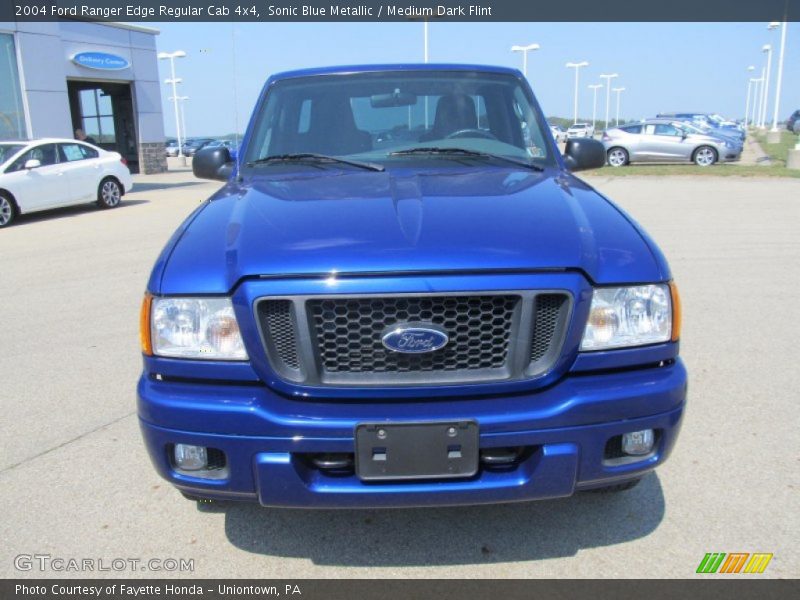 Sonic Blue Metallic / Medium Dark Flint 2004 Ford Ranger Edge Regular Cab 4x4