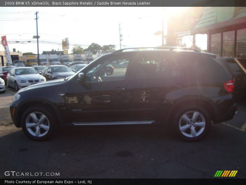 Black Sapphire Metallic / Saddle Brown Nevada Leather 2009 BMW X5 xDrive30i