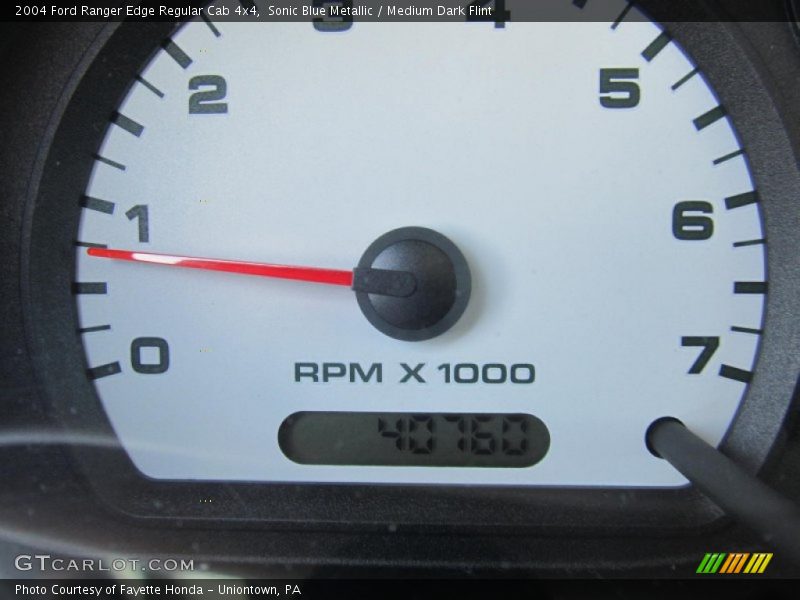 Sonic Blue Metallic / Medium Dark Flint 2004 Ford Ranger Edge Regular Cab 4x4