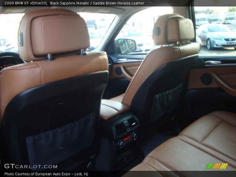 Black Sapphire Metallic / Saddle Brown Nevada Leather 2009 BMW X5 xDrive30i
