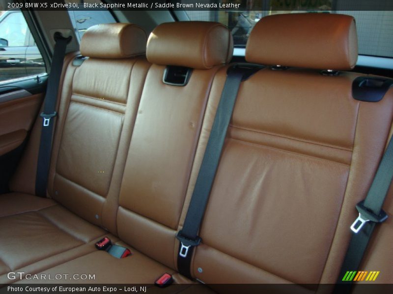 Black Sapphire Metallic / Saddle Brown Nevada Leather 2009 BMW X5 xDrive30i