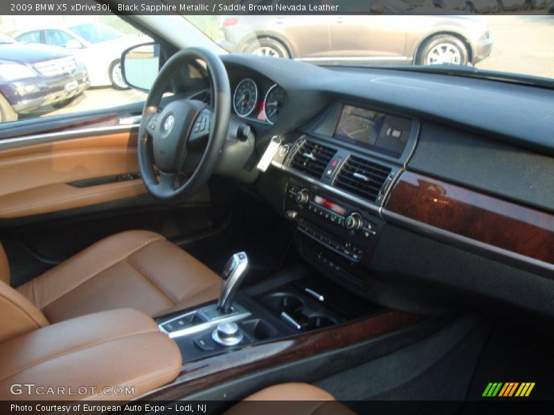 Black Sapphire Metallic / Saddle Brown Nevada Leather 2009 BMW X5 xDrive30i