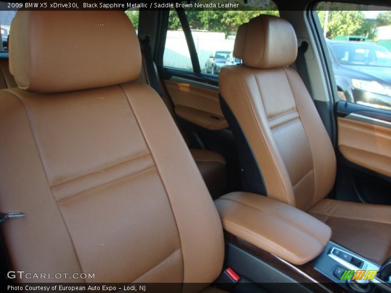 Black Sapphire Metallic / Saddle Brown Nevada Leather 2009 BMW X5 xDrive30i
