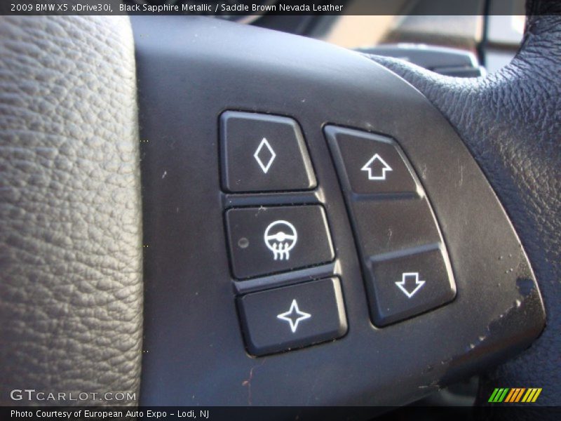 Black Sapphire Metallic / Saddle Brown Nevada Leather 2009 BMW X5 xDrive30i