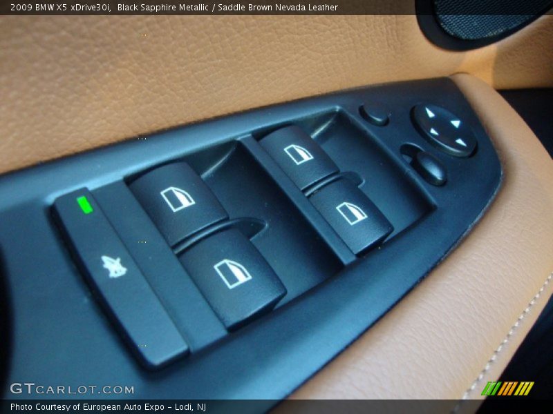 Black Sapphire Metallic / Saddle Brown Nevada Leather 2009 BMW X5 xDrive30i