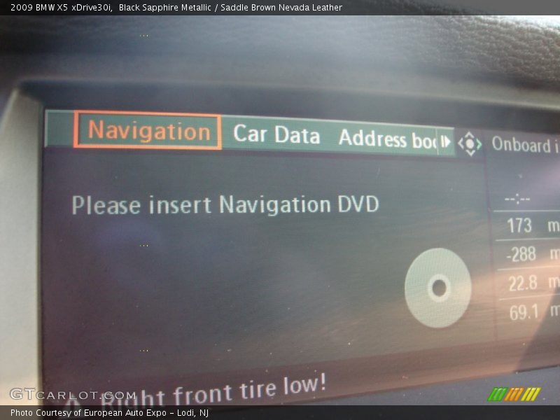 Black Sapphire Metallic / Saddle Brown Nevada Leather 2009 BMW X5 xDrive30i