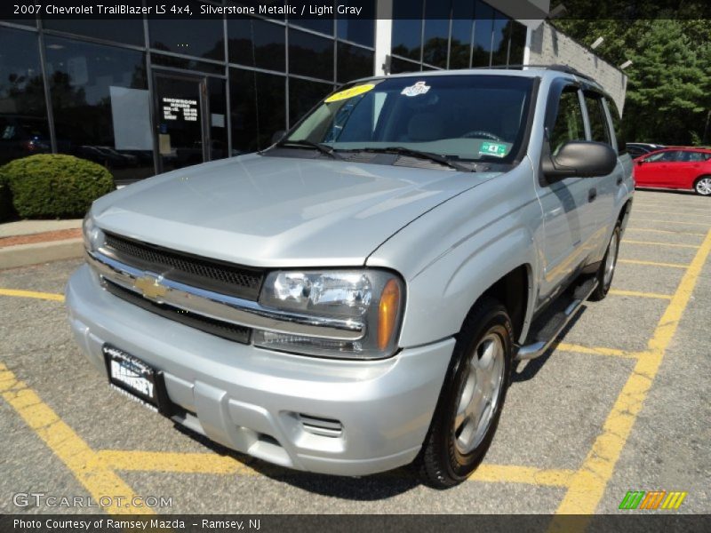 Silverstone Metallic / Light Gray 2007 Chevrolet TrailBlazer LS 4x4