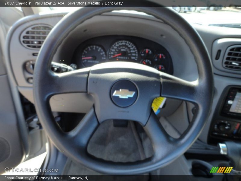Silverstone Metallic / Light Gray 2007 Chevrolet TrailBlazer LS 4x4