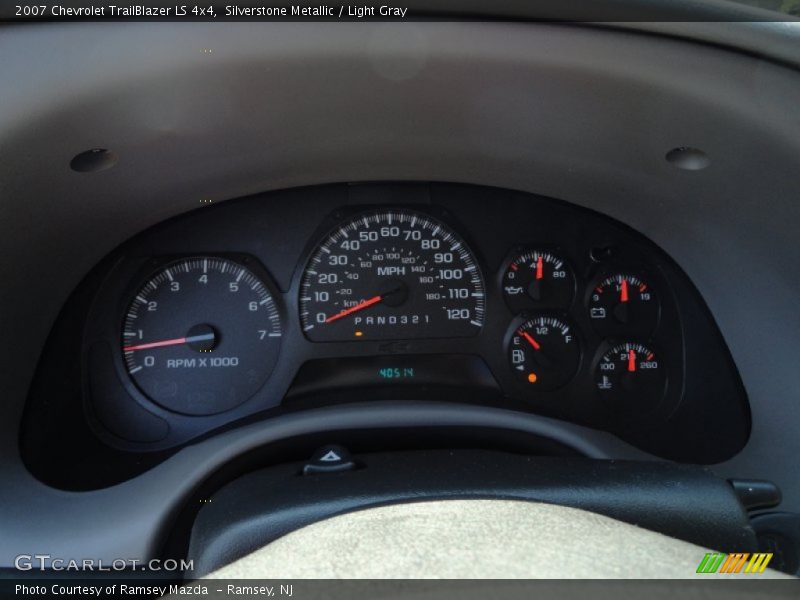 Silverstone Metallic / Light Gray 2007 Chevrolet TrailBlazer LS 4x4