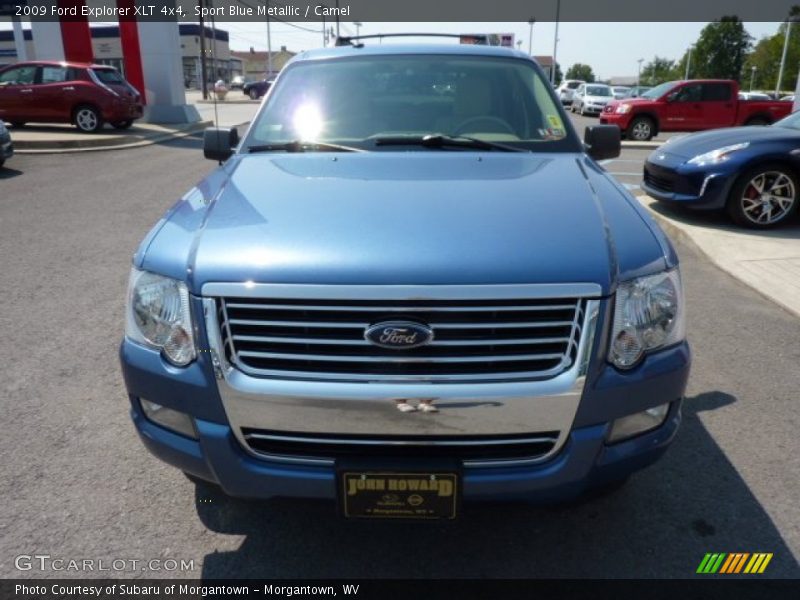 Sport Blue Metallic / Camel 2009 Ford Explorer XLT 4x4