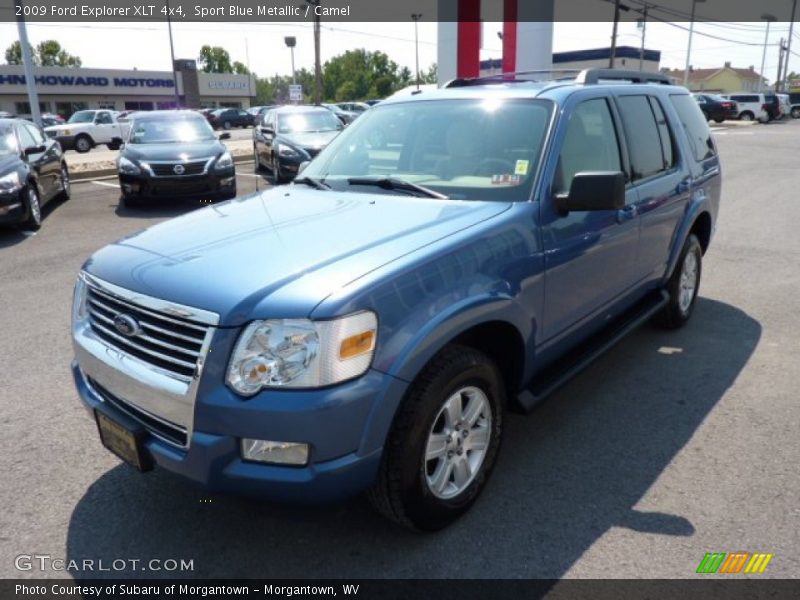 Sport Blue Metallic / Camel 2009 Ford Explorer XLT 4x4