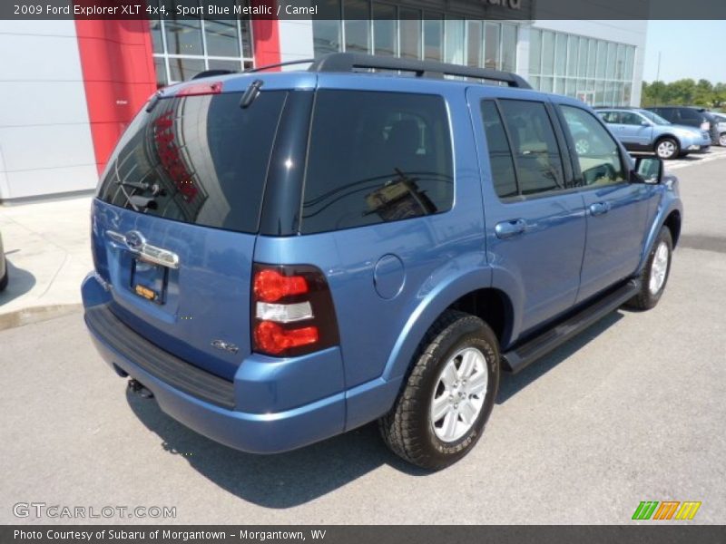 Sport Blue Metallic / Camel 2009 Ford Explorer XLT 4x4