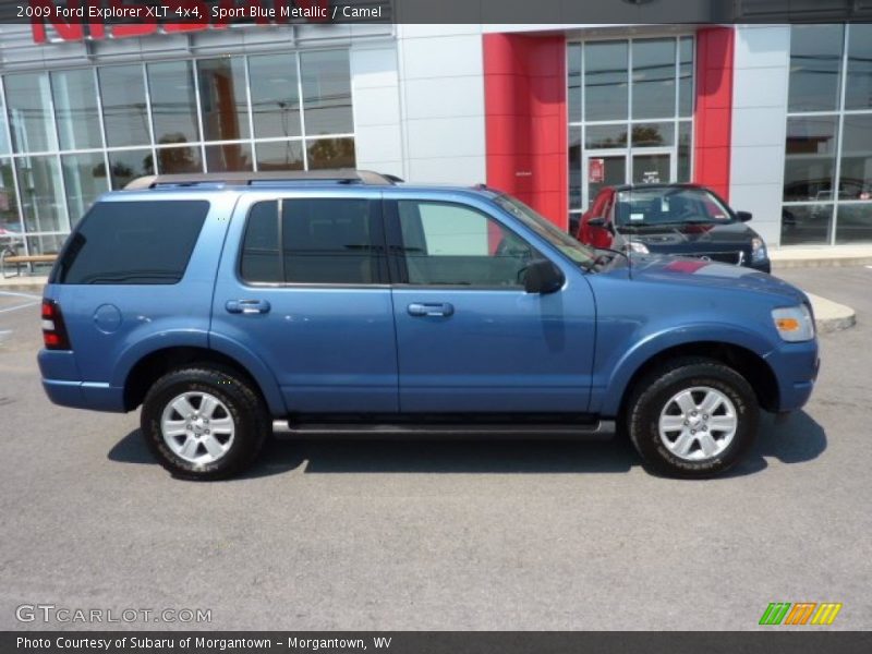Sport Blue Metallic / Camel 2009 Ford Explorer XLT 4x4