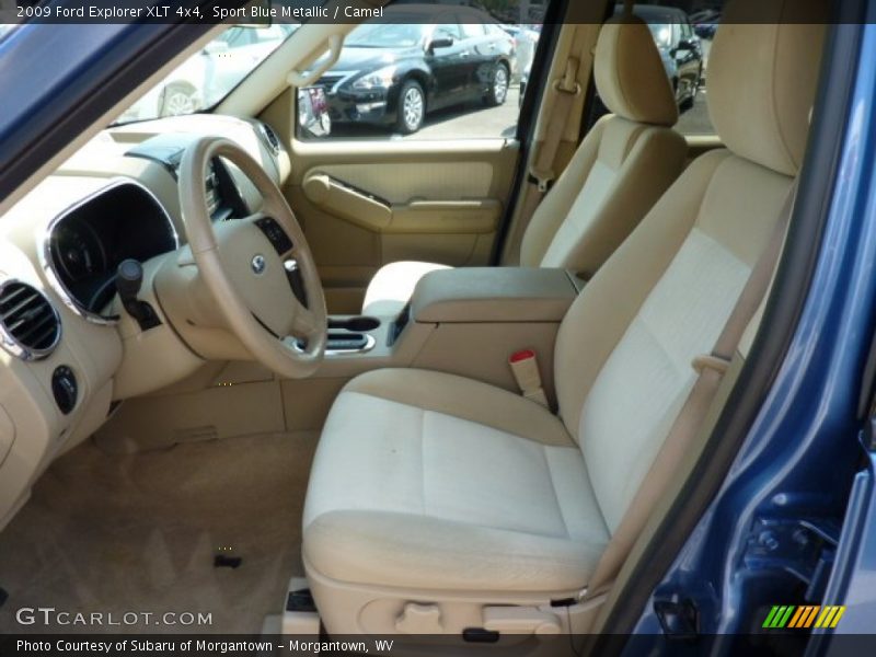 Sport Blue Metallic / Camel 2009 Ford Explorer XLT 4x4