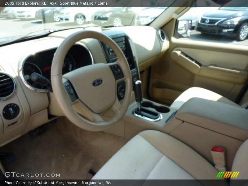 Sport Blue Metallic / Camel 2009 Ford Explorer XLT 4x4