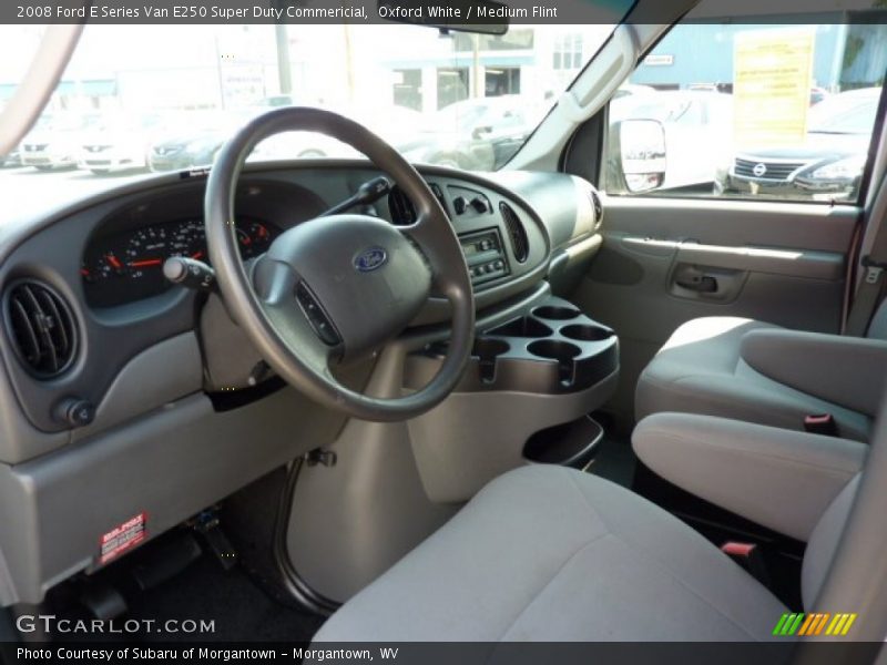 Oxford White / Medium Flint 2008 Ford E Series Van E250 Super Duty Commericial