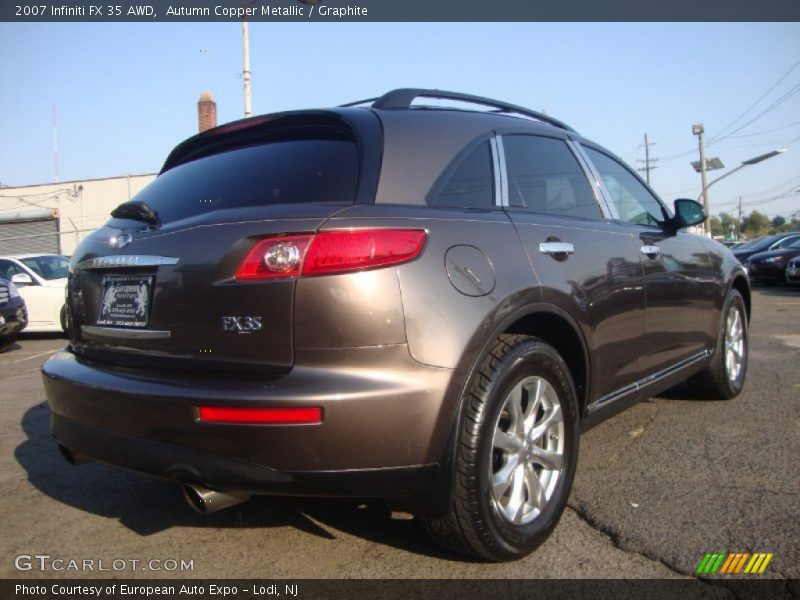 Autumn Copper Metallic / Graphite 2007 Infiniti FX 35 AWD