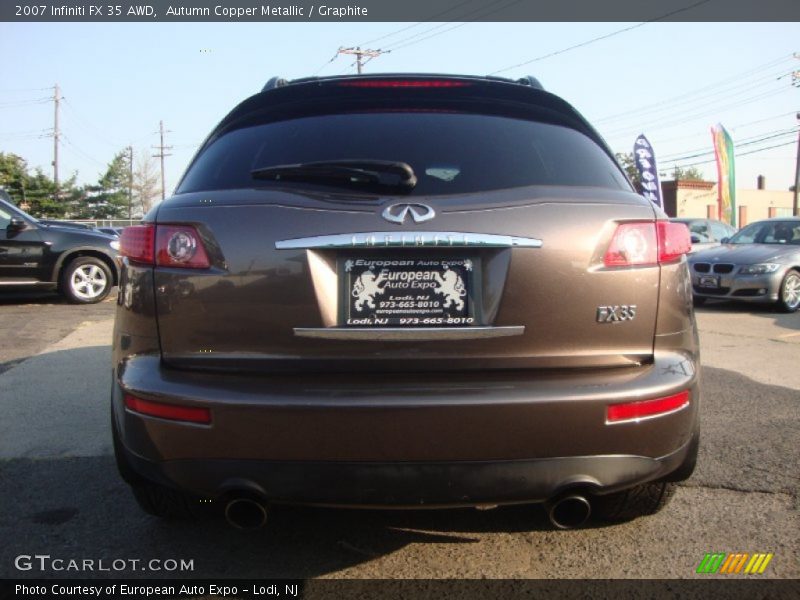 Autumn Copper Metallic / Graphite 2007 Infiniti FX 35 AWD