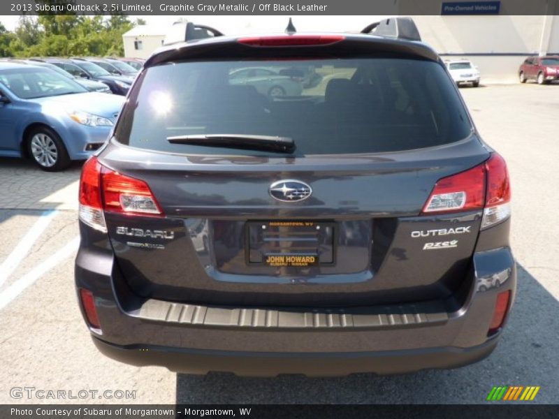 Graphite Gray Metallic / Off Black Leather 2013 Subaru Outback 2.5i Limited