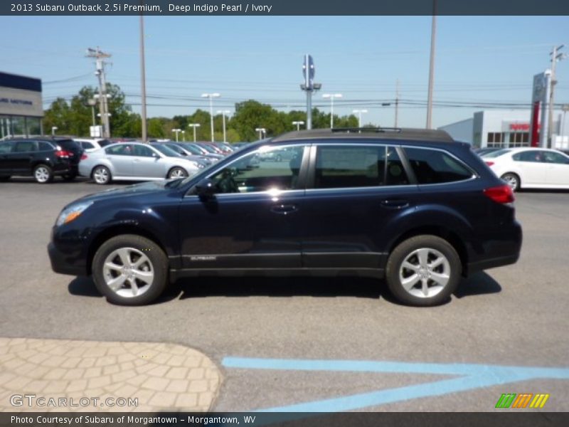 Deep Indigo Pearl / Ivory 2013 Subaru Outback 2.5i Premium