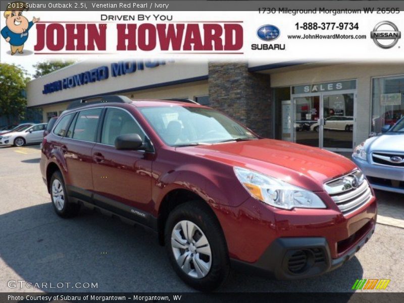 Venetian Red Pearl / Ivory 2013 Subaru Outback 2.5i