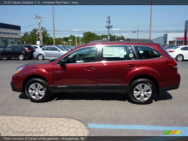 Venetian Red Pearl / Ivory 2013 Subaru Outback 2.5i