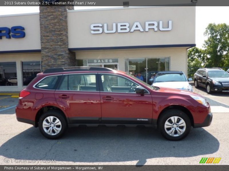 Venetian Red Pearl / Ivory 2013 Subaru Outback 2.5i