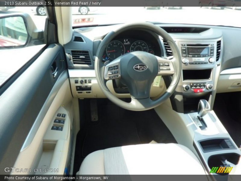 Venetian Red Pearl / Ivory 2013 Subaru Outback 2.5i