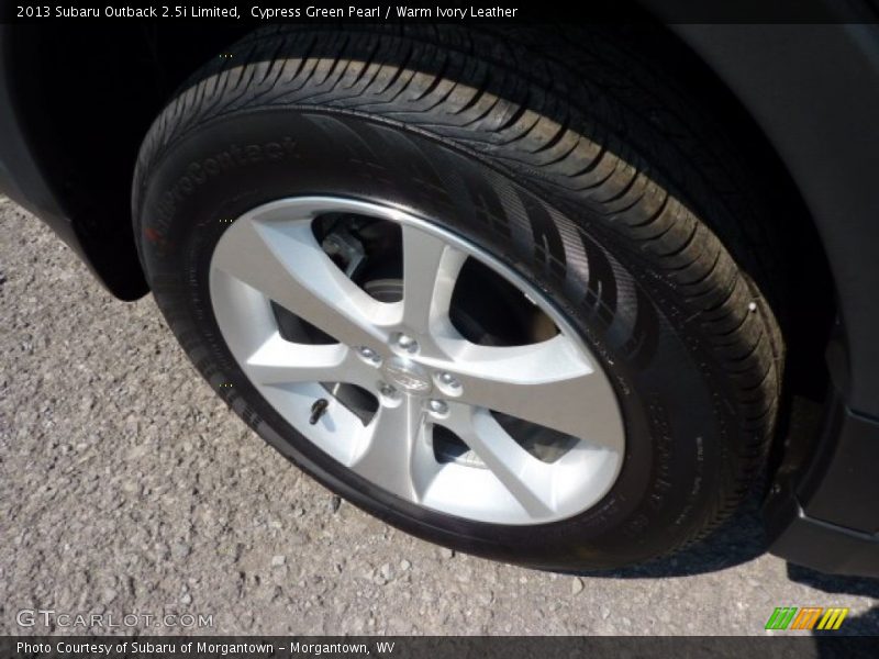 Cypress Green Pearl / Warm Ivory Leather 2013 Subaru Outback 2.5i Limited