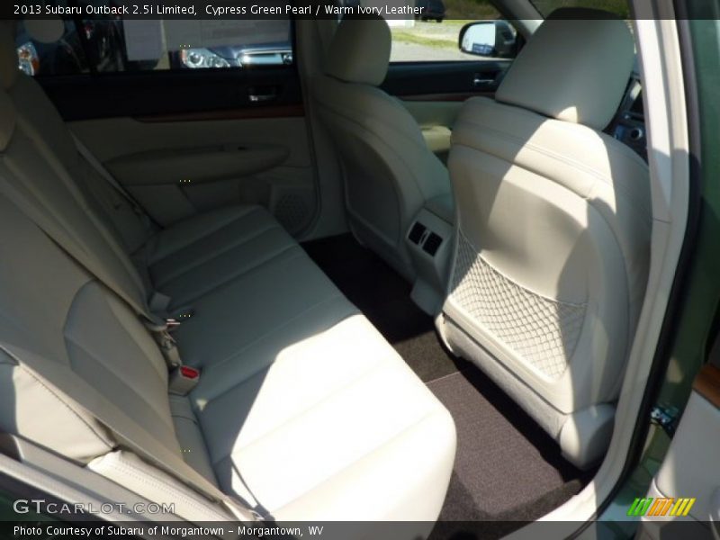 Cypress Green Pearl / Warm Ivory Leather 2013 Subaru Outback 2.5i Limited