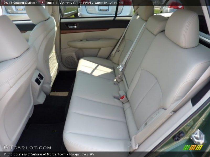 Cypress Green Pearl / Warm Ivory Leather 2013 Subaru Outback 2.5i Limited