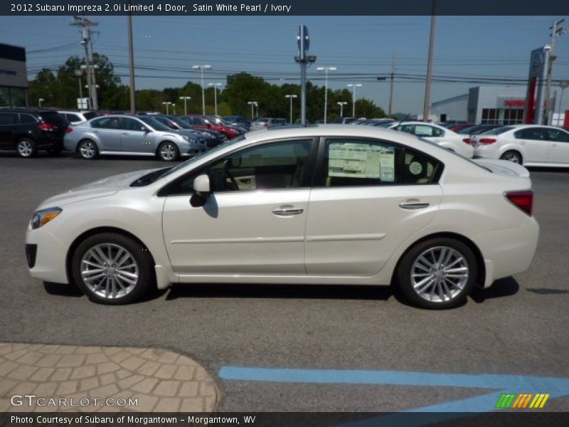  2012 Impreza 2.0i Limited 4 Door Satin White Pearl