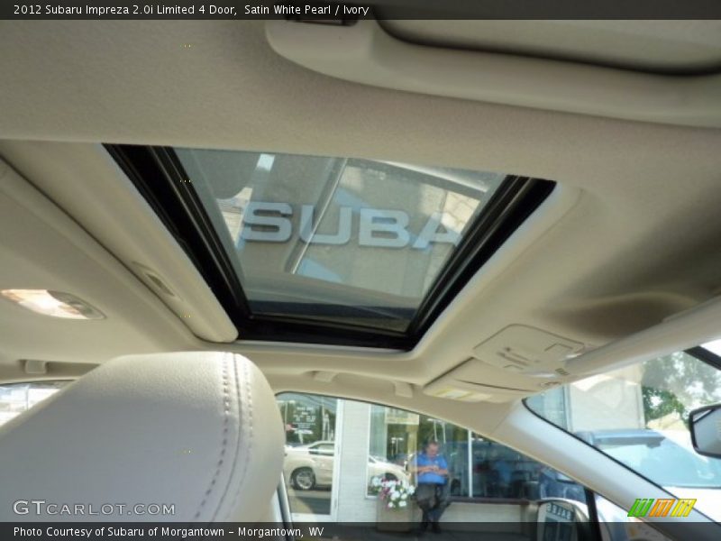 Satin White Pearl / Ivory 2012 Subaru Impreza 2.0i Limited 4 Door