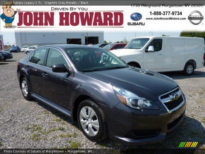 Graphite Gray Metallic / Black 2013 Subaru Legacy 2.5i