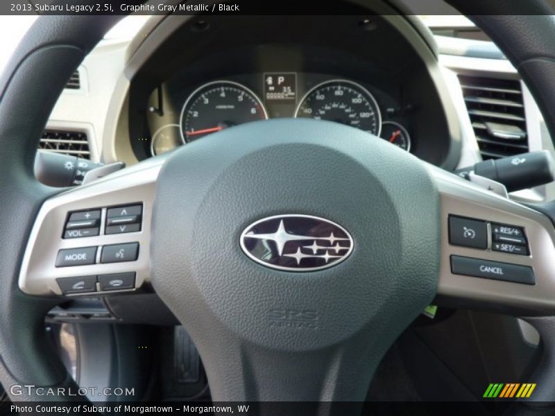 Graphite Gray Metallic / Black 2013 Subaru Legacy 2.5i