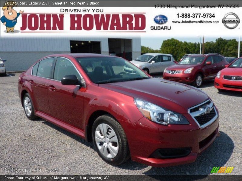 Venetian Red Pearl / Black 2013 Subaru Legacy 2.5i