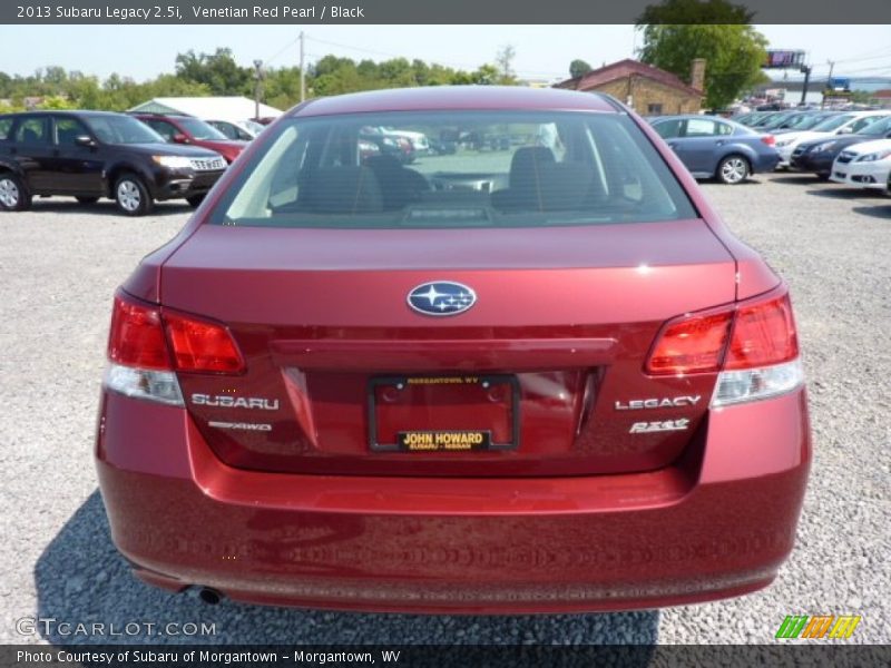 Venetian Red Pearl / Black 2013 Subaru Legacy 2.5i