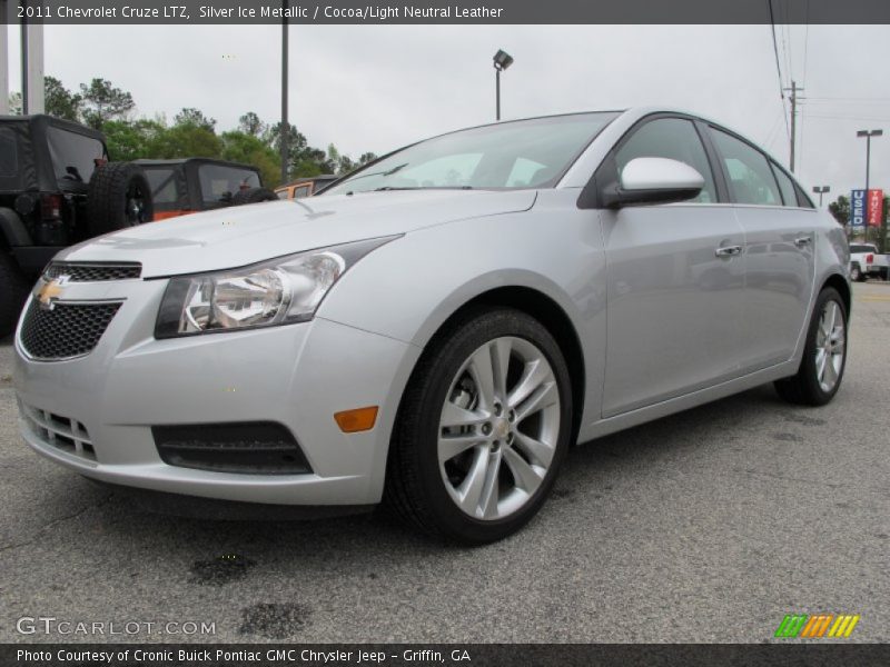 Silver Ice Metallic / Cocoa/Light Neutral Leather 2011 Chevrolet Cruze LTZ