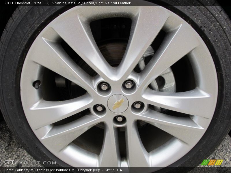 Silver Ice Metallic / Cocoa/Light Neutral Leather 2011 Chevrolet Cruze LTZ