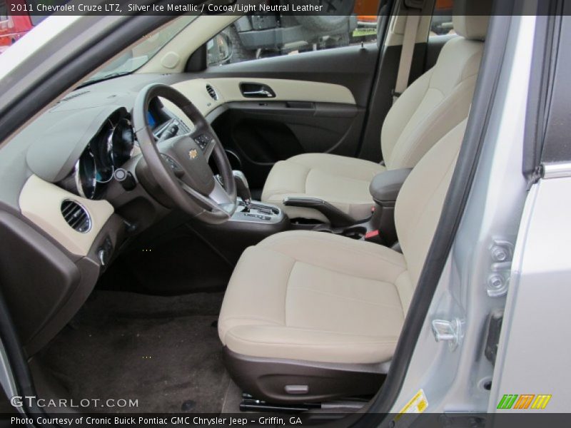 Silver Ice Metallic / Cocoa/Light Neutral Leather 2011 Chevrolet Cruze LTZ