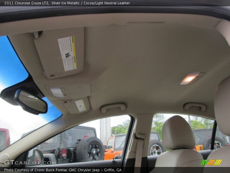 Silver Ice Metallic / Cocoa/Light Neutral Leather 2011 Chevrolet Cruze LTZ