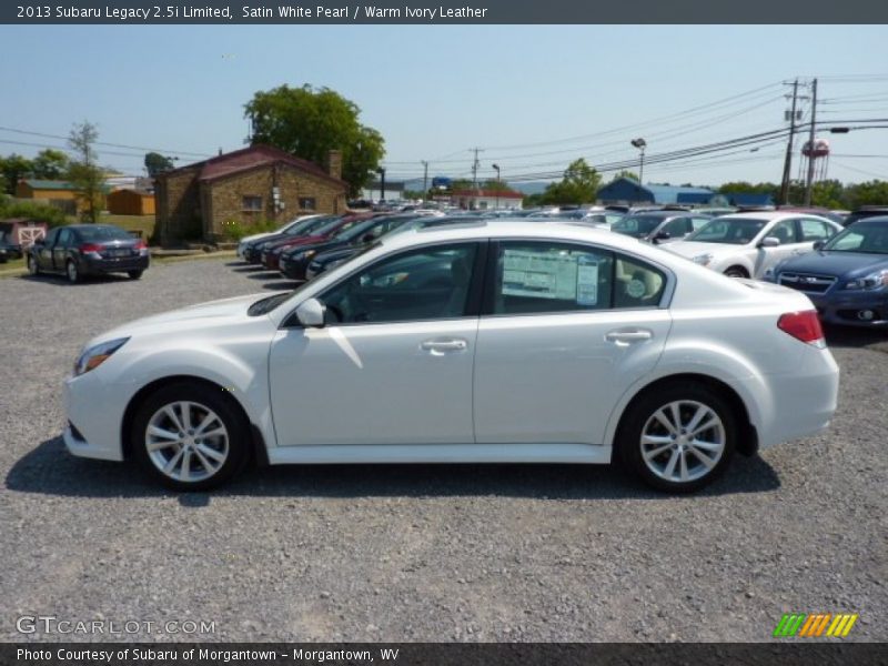 Satin White Pearl / Warm Ivory Leather 2013 Subaru Legacy 2.5i Limited